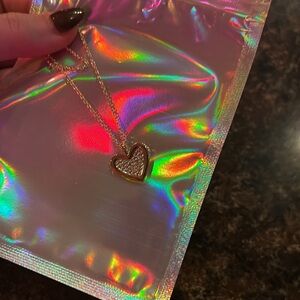 Electric Picks heart necklace